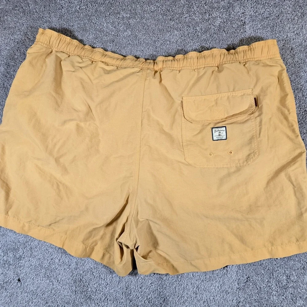 Tommy Bahama Relax Bungalow Brand Swim Shorts Men's Lined Mustard Yellow Size XL